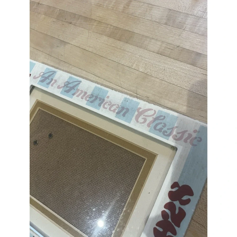 Disney Parks Mickey Mouse Picture Frame Vintage Wood 4x6 5x7 American Classic